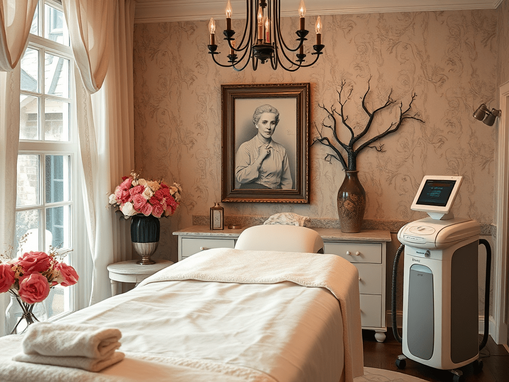 MerLeaux Aesthetics treatment suite — serene, clinical spa environment