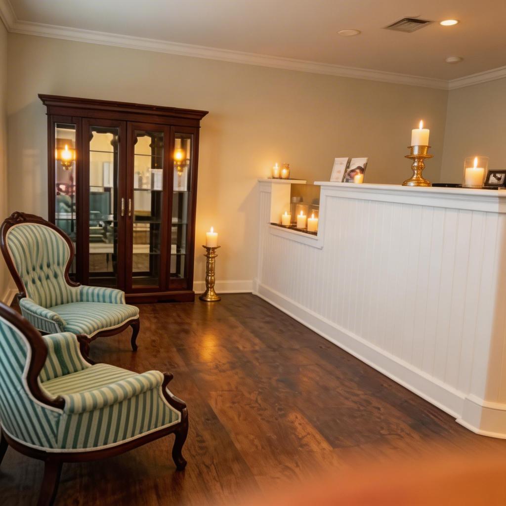 MerLeaux spa interior with treatment room